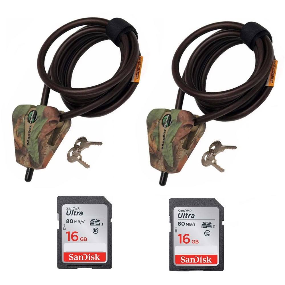 6-ft Cable Lock and 16GB SD Card Y43571