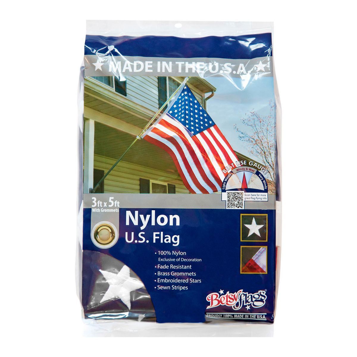 Embroidered American Flag Y682