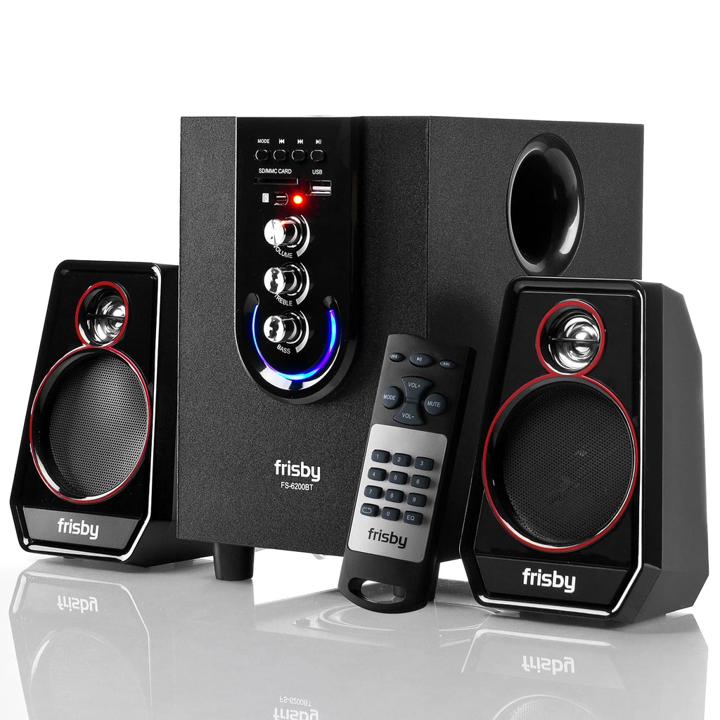 Bluetooth Wireless 2.1 CH Media Subwoofer Speaker System (3-Piece) O6790