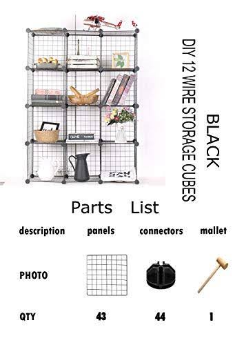 12 Cube Wire Storage Organizer A42239