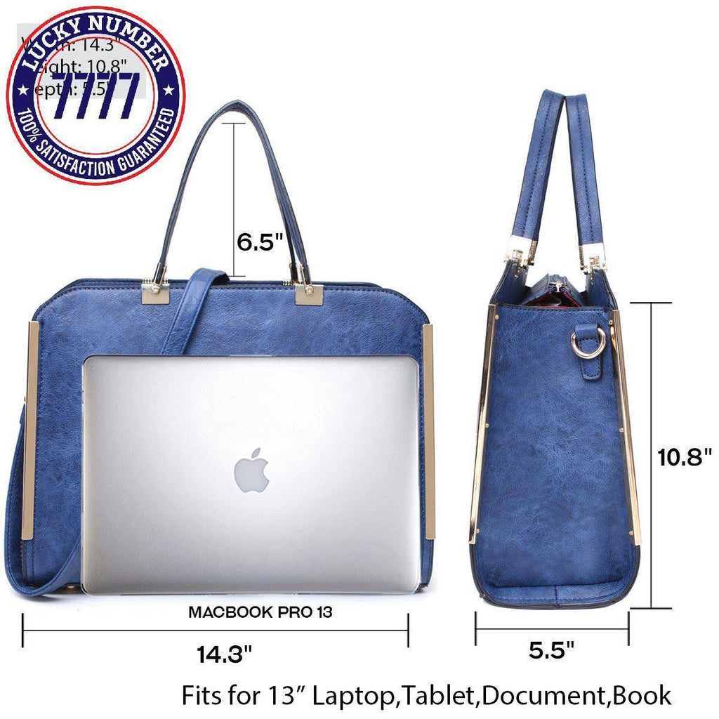 Black Laptop Briefcase Handbag with Matching Wallet N95859