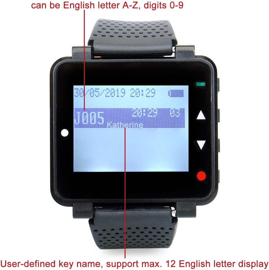 Wireless Caregiver Pager with 2 SOS Call Buttons Z96774