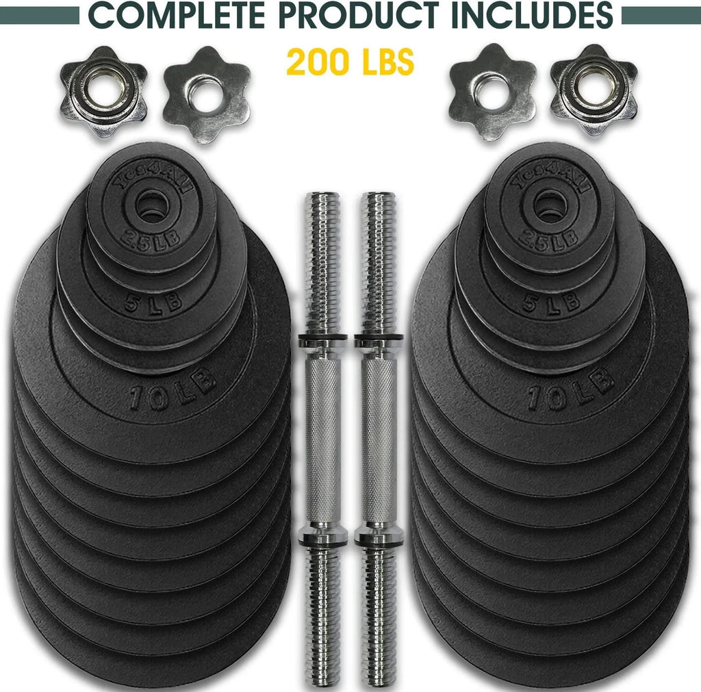 50 lbs Adjustable Cast Iron Dumbbell Set M801