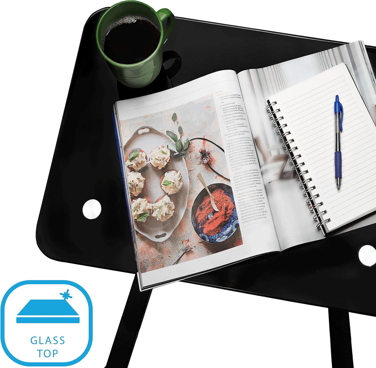 Black Height Adjustable Mobile Laptop Desk Cart T206197