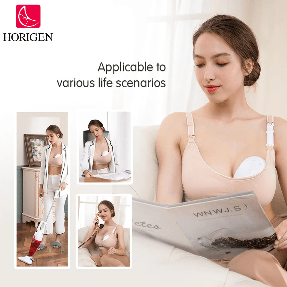 Double White Electric Wearable Breast Pump O645