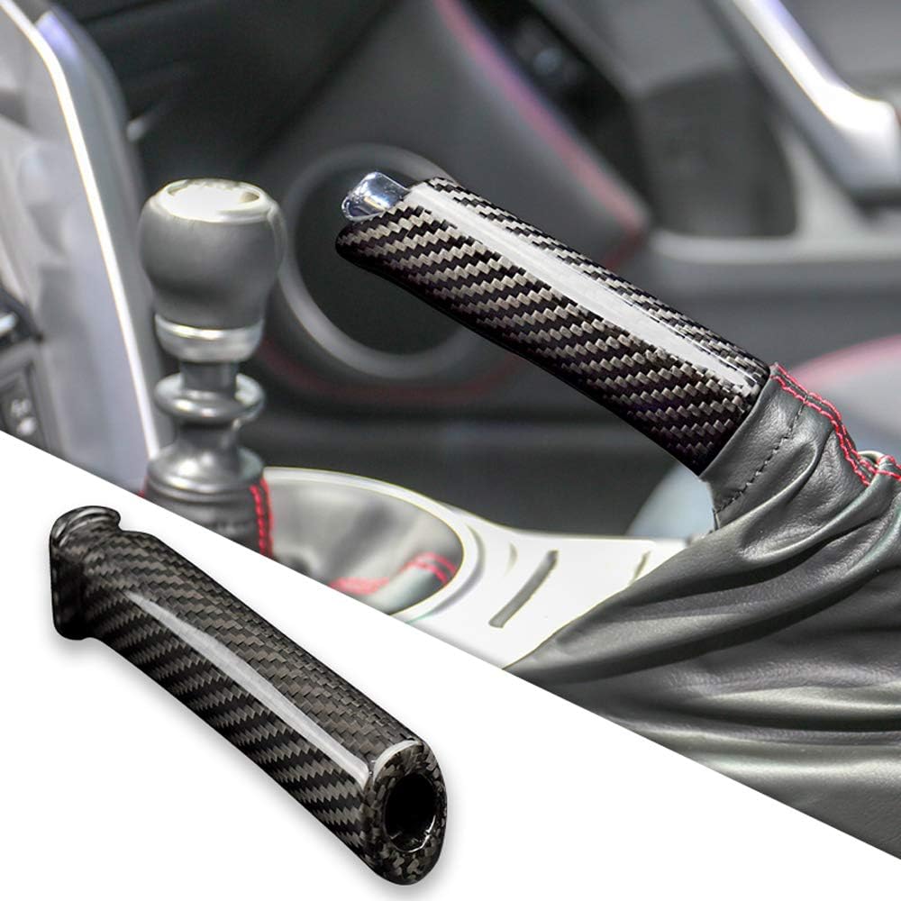 Black Carbon Fiber Car Handbrake Cover W4860