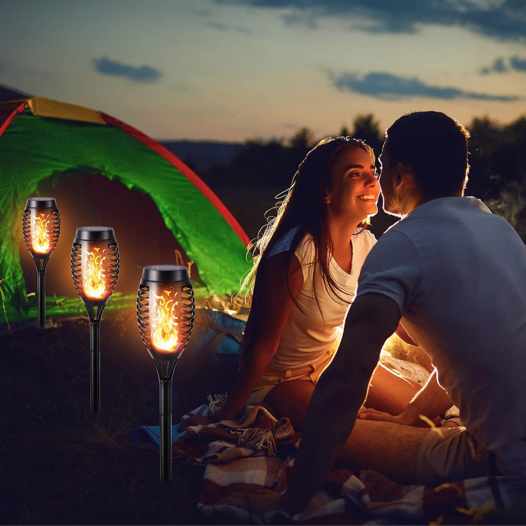 12 Pack Waterproof Solar Flame Lights V84962