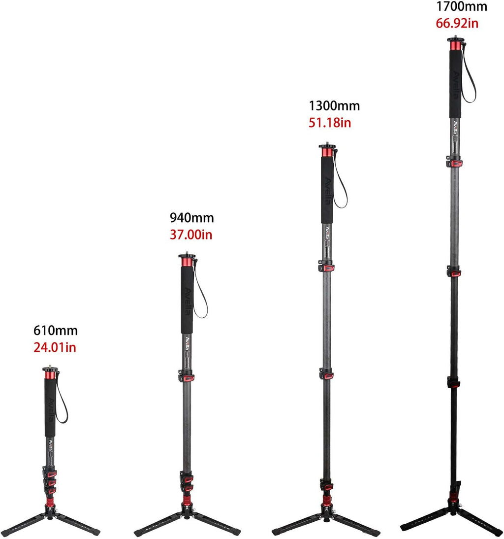 Carbon Fiber 67 Inch Camera Monopod F116926