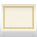 Certificate Paper Natural Parchment Gold 100 per Pack H4783