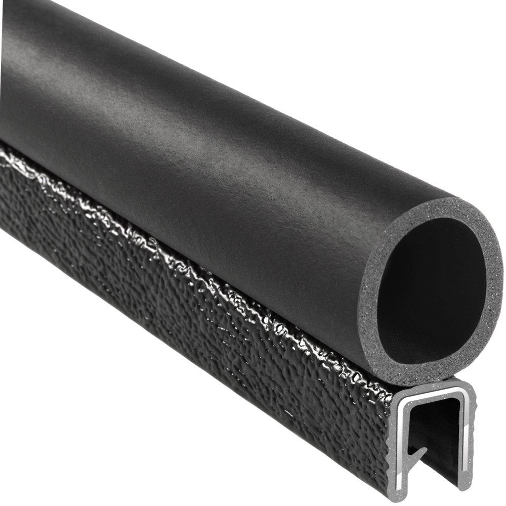 PVC EPDM Rubber Trim Seal with Top Bulb, 3/32” Edge, 3/4” Bulb, 25’ Length P78278