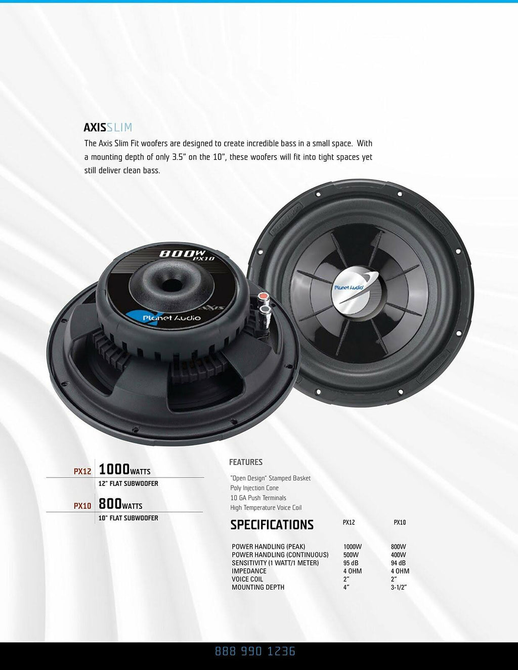 12 inch 4 Ohm 1000 Watt Car Subwoofer D830772