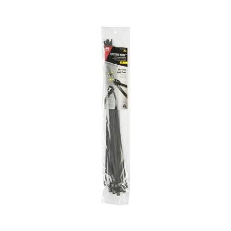 14 in. Self Cutting Cable Tie Black 20-Pack Y170739