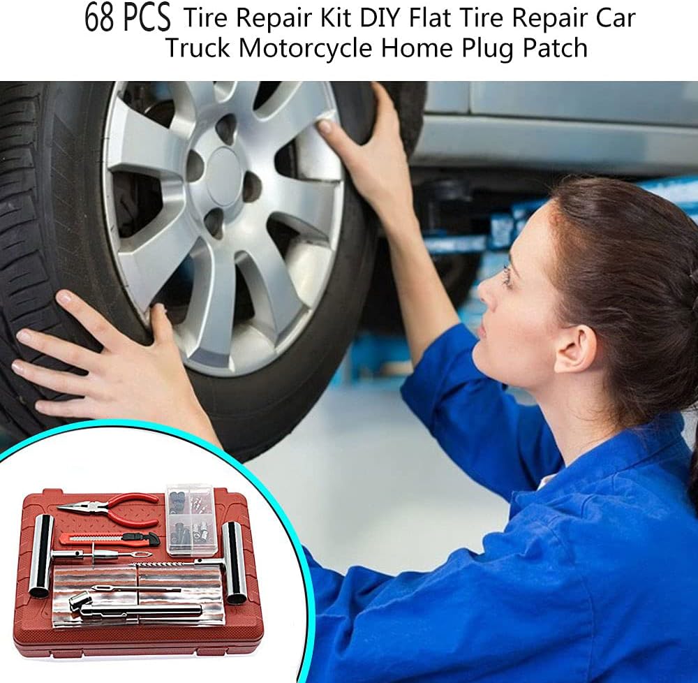 68 PCS Heavy Duty Tire Repair Kit T6872