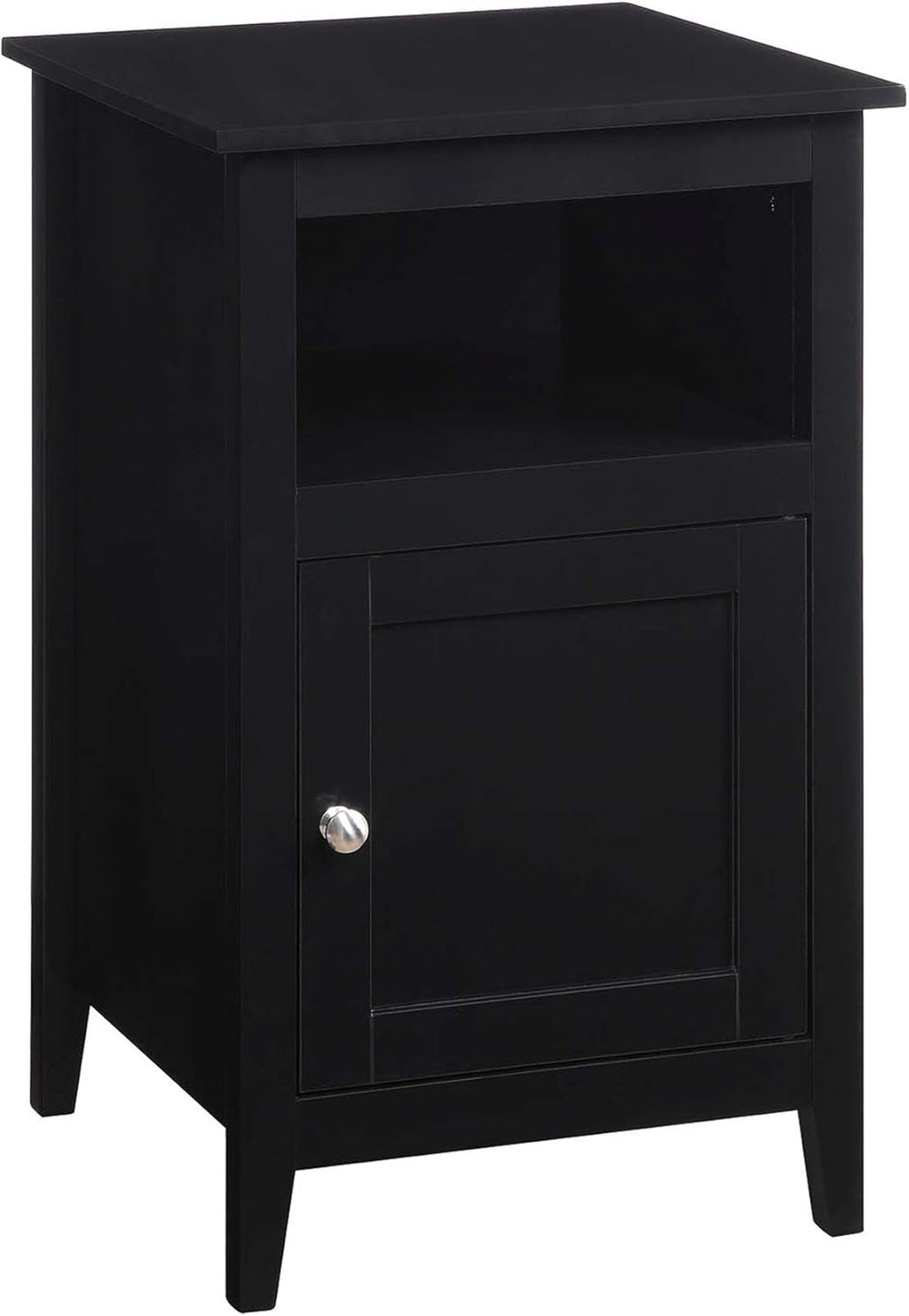 Gray Storage Cabinet End Table with Shelf Q328128