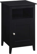 Gray Storage Cabinet End Table with Shelf Q328128