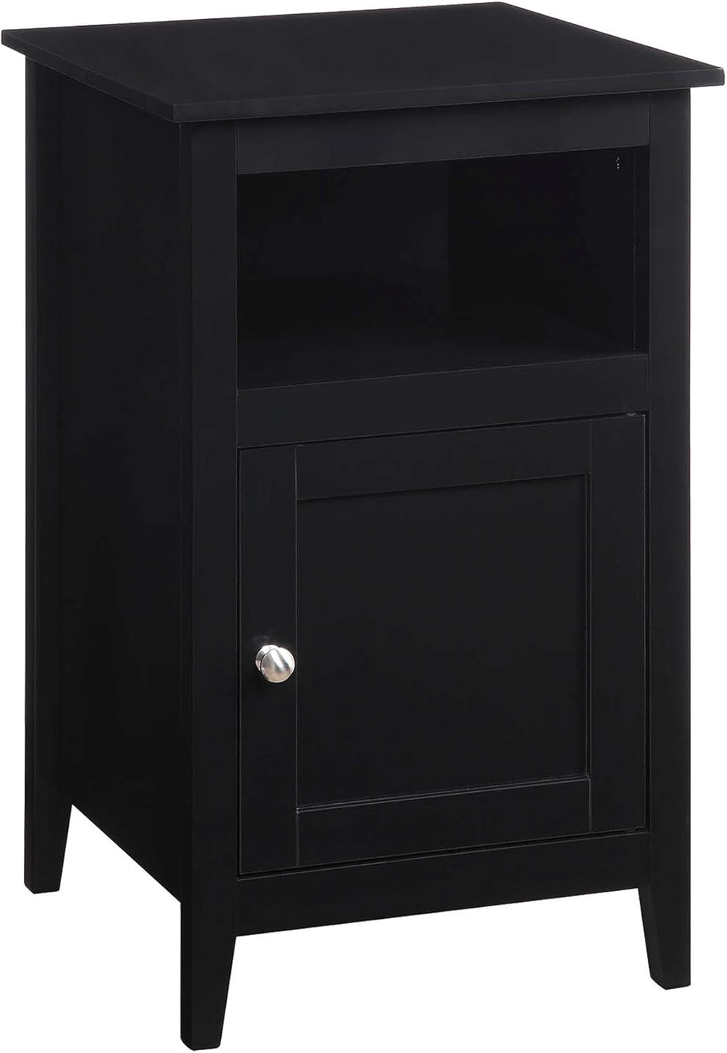 Gray Storage Cabinet End Table with Shelf Q328128