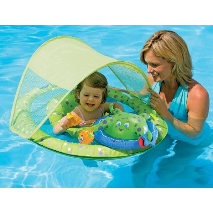 Baby Spring Float Pool Raft with Sun Canopy 2 Pack H136