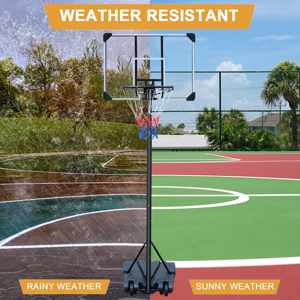 Portable Adjustable Basketball Hoop 5.8ft-7ft O134