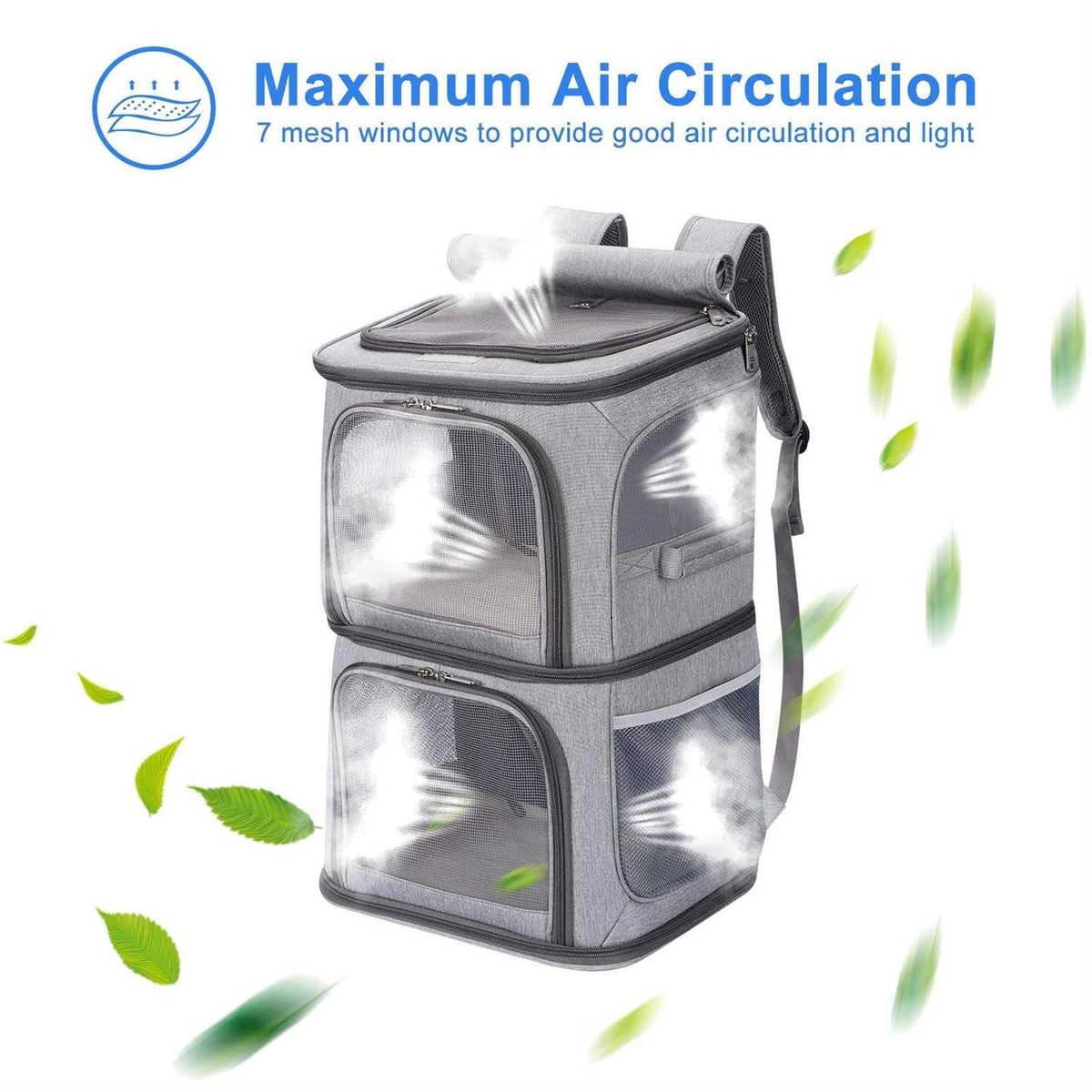 2-in-1 Double Pet Carrier Backpack H3491
