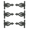 5 inch Black Wrought Iron Door Hinge Pack of 6 U613
