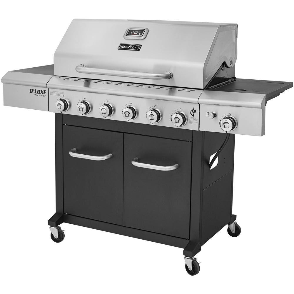 6-burner Propane Gas Grill with Side Burner L9134