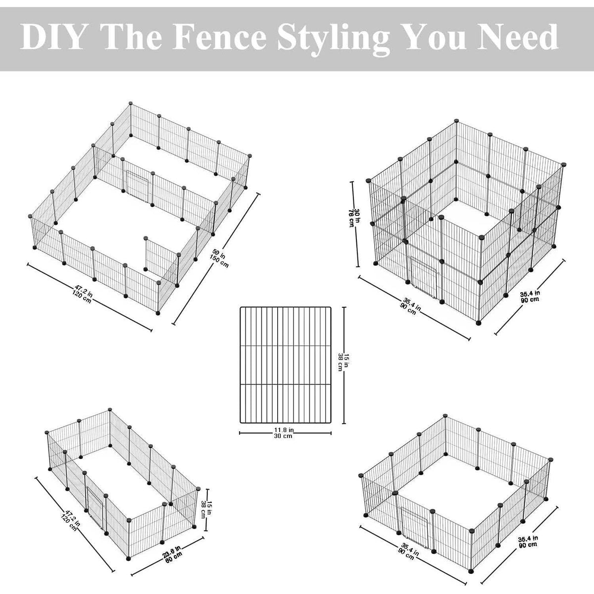 Small Animal Pet Playpen with Door C5002