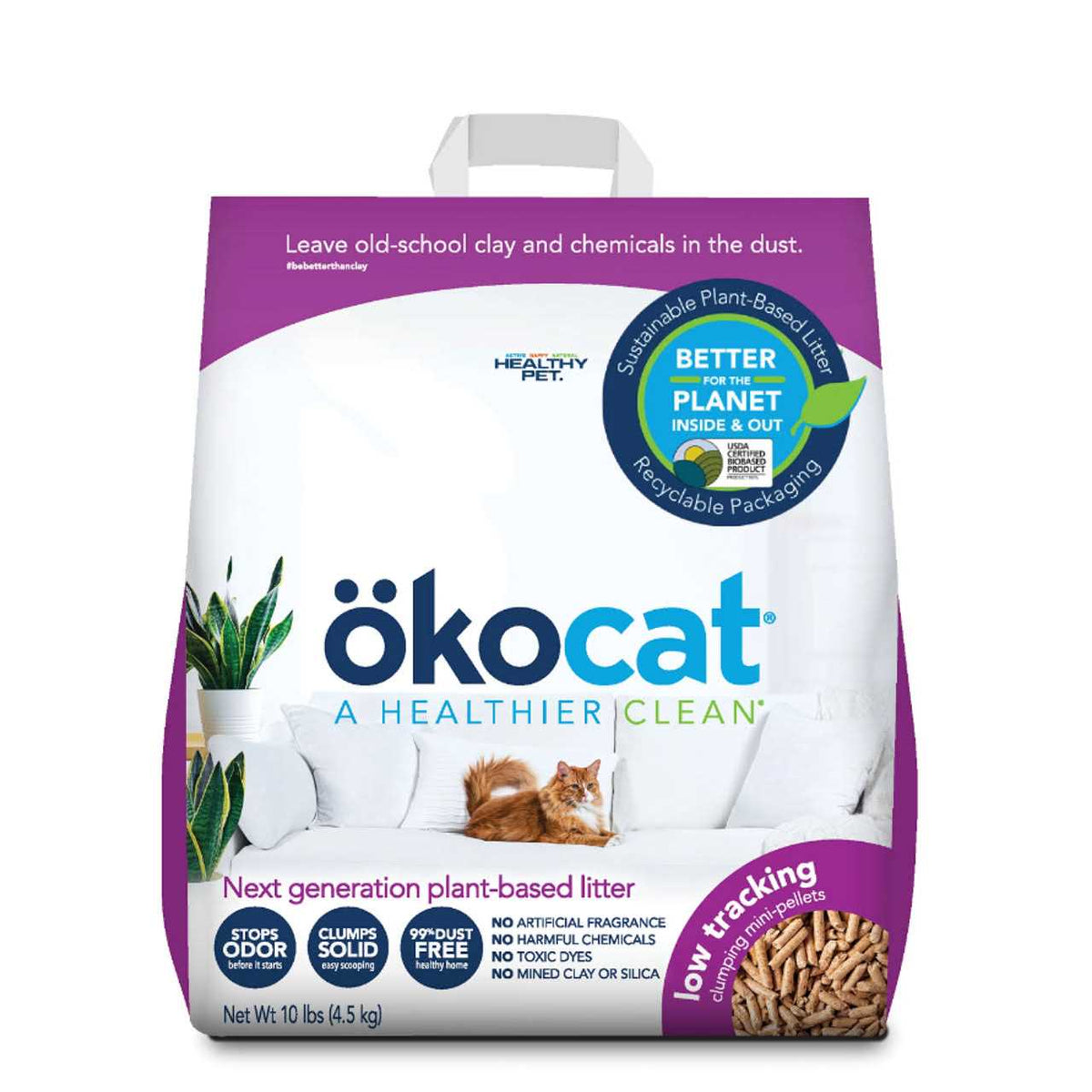 Low Tracking Clumping Mini Pellets Wood Cat Litter I102