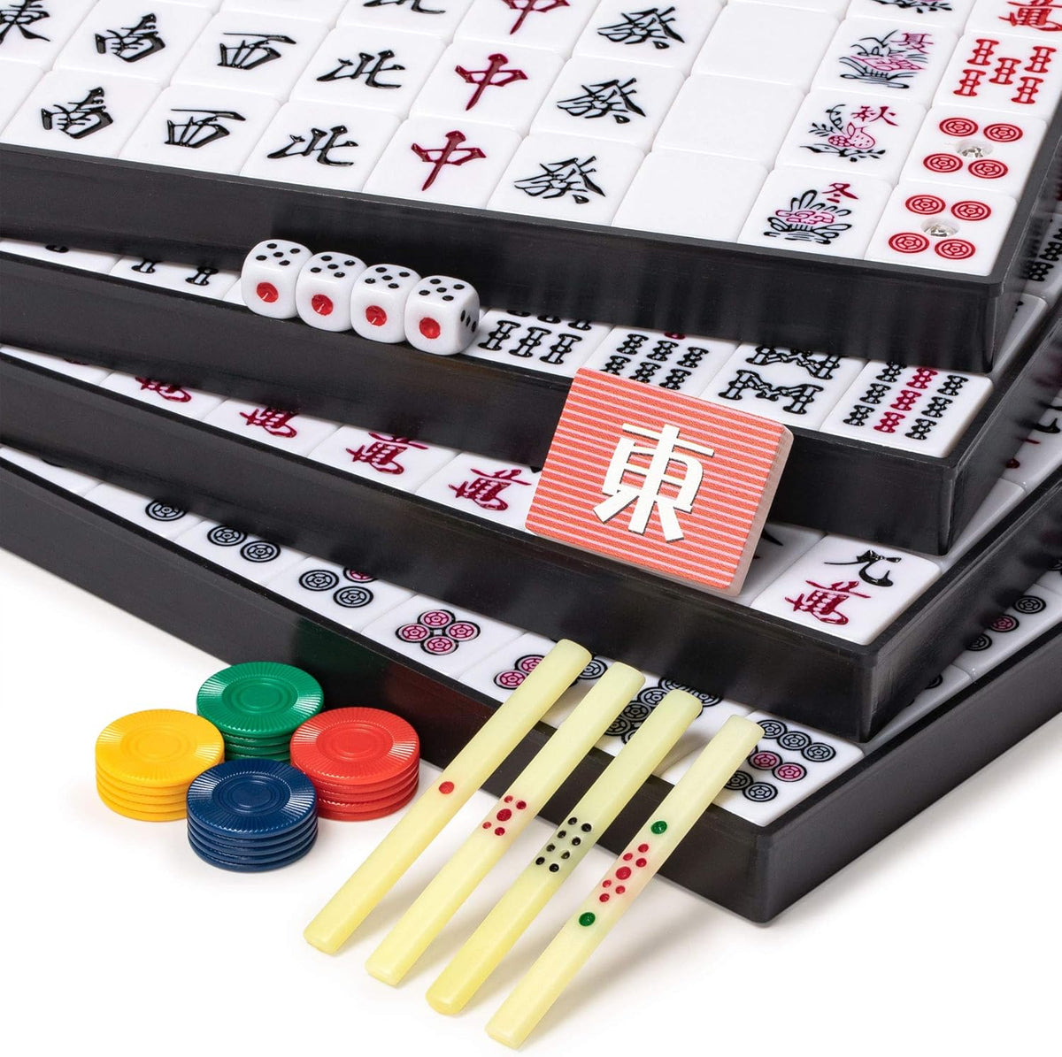 Japanese Riichi Mahjong Set with Vinyl Case S102783