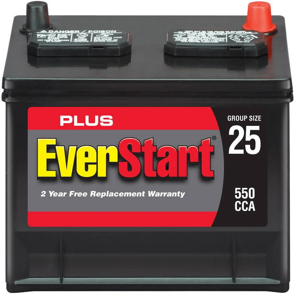 Lead Acid Automotive Battery Group Size 25-3 12 Volt 550 CCA M27909
