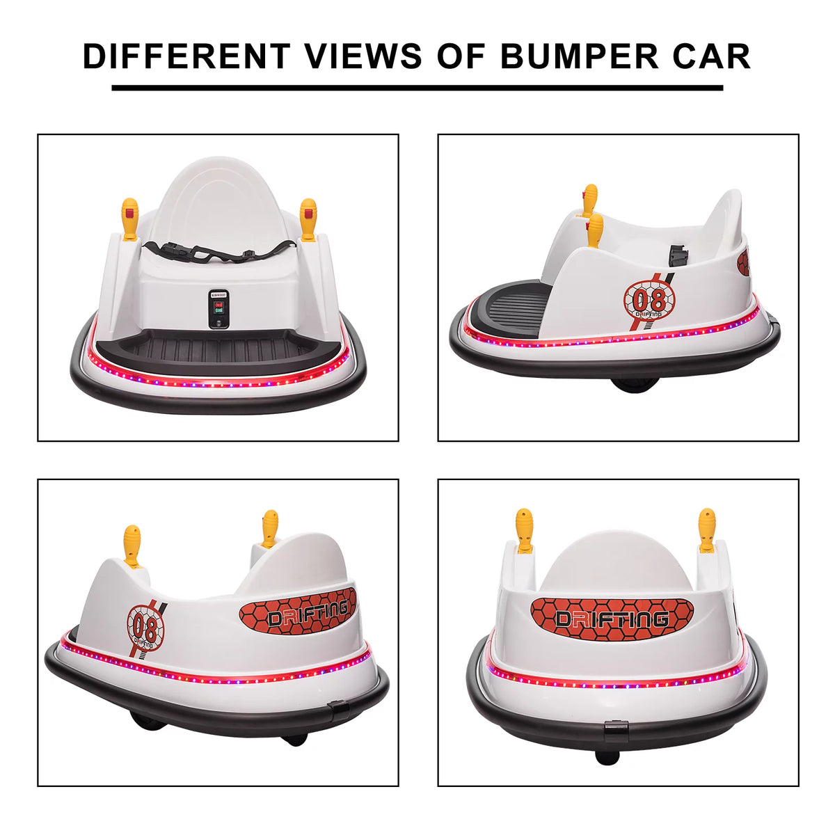 12V Electric Powered Ride on Bumper Car with Remote Control S7823