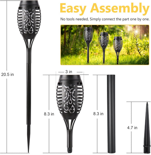 12 Pack Waterproof Solar Flame Lights V84962