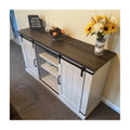 Farmhouse Barn Door TV Stand I898