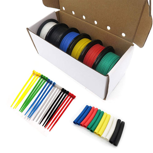 14 Gauge Silicone Electrical Wire 6 Colors 25ft Each C5967