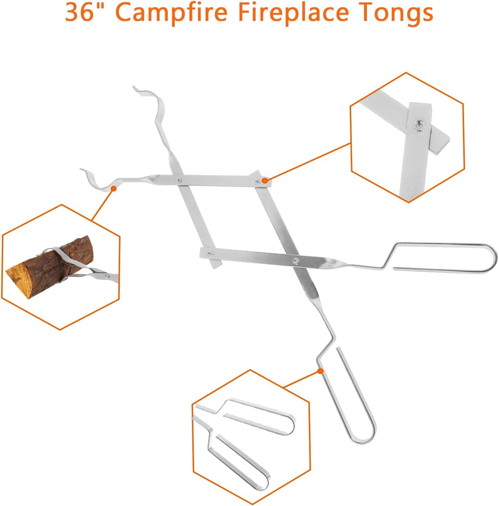 36 Stainless Steel Fire Pit Tool Kits D240
