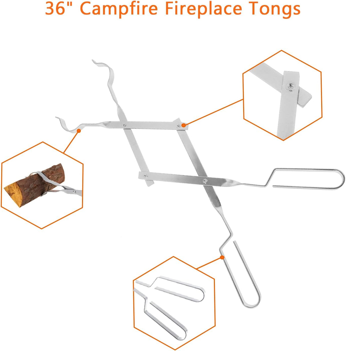 36 Stainless Steel Fire Pit Tool Kits D240