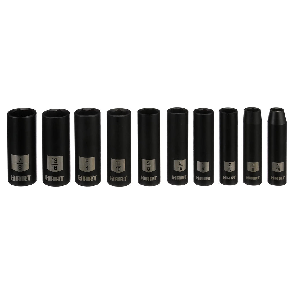 10-Piece 3/8-inch Drive SAE Impact Socket Set P107