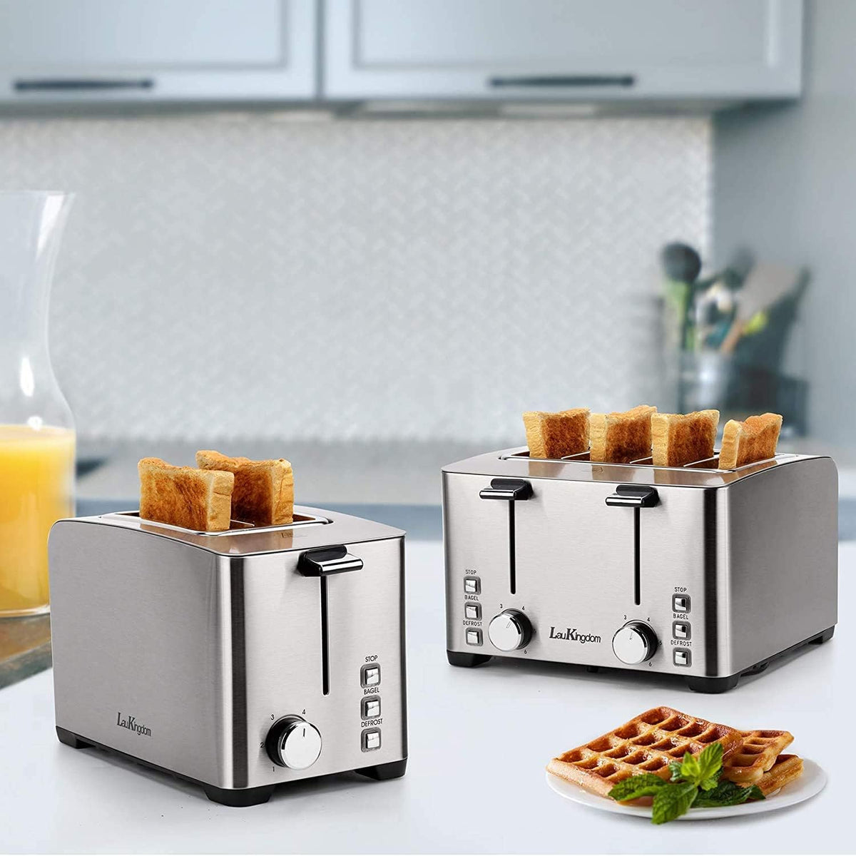 4 Slice Stainless Steel Toaster K206
