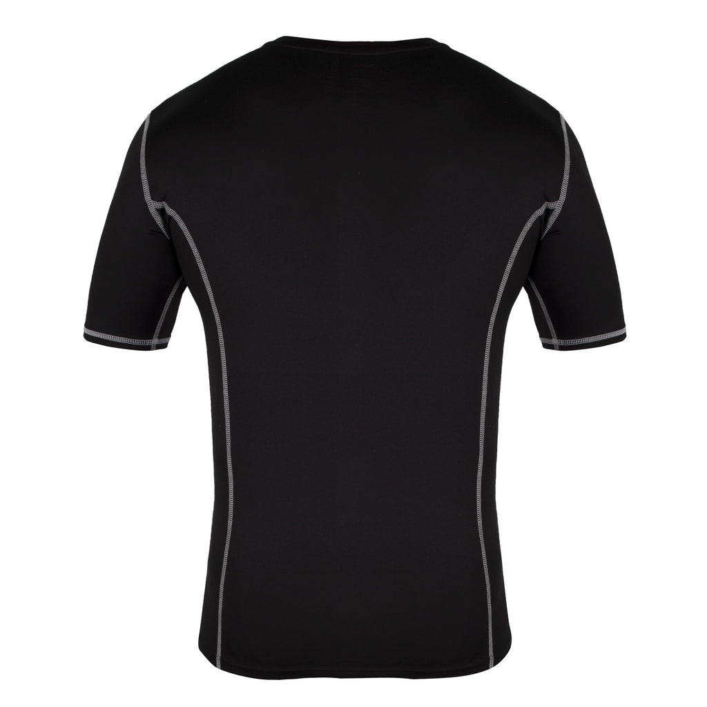 Black Compression Crewneck Tee E9658