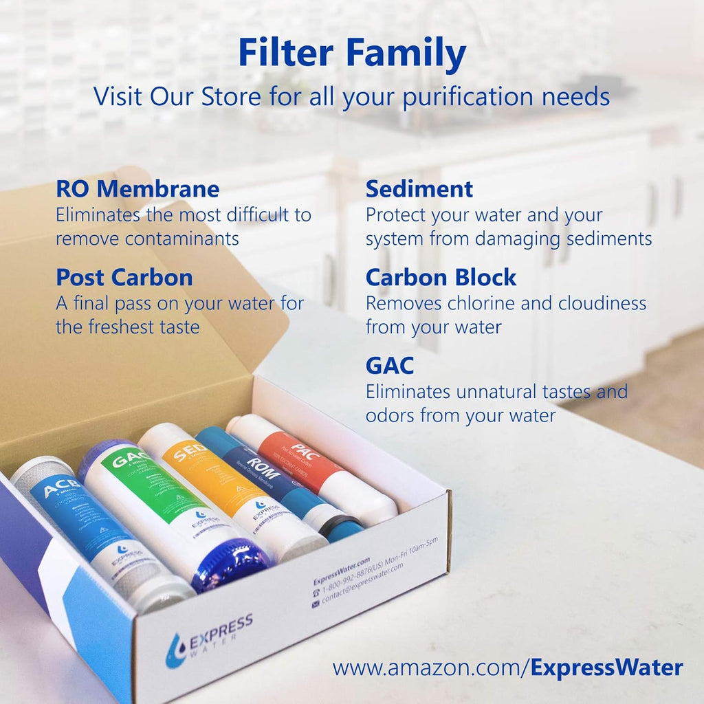 Reverse Osmosis System Replacement Filter Set, 21 Filters, 10 inch N751687