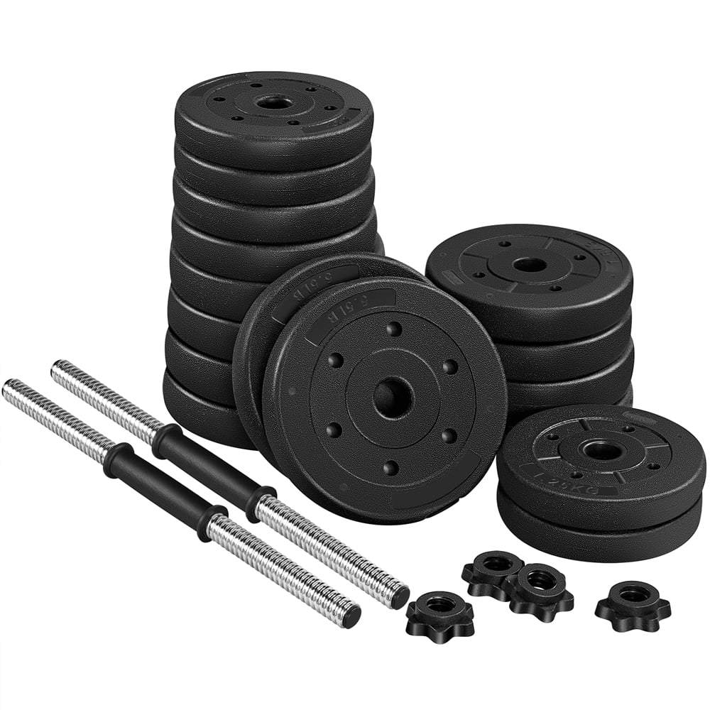 66 Lb. Adjustable Dumbbell Set Black Y506186