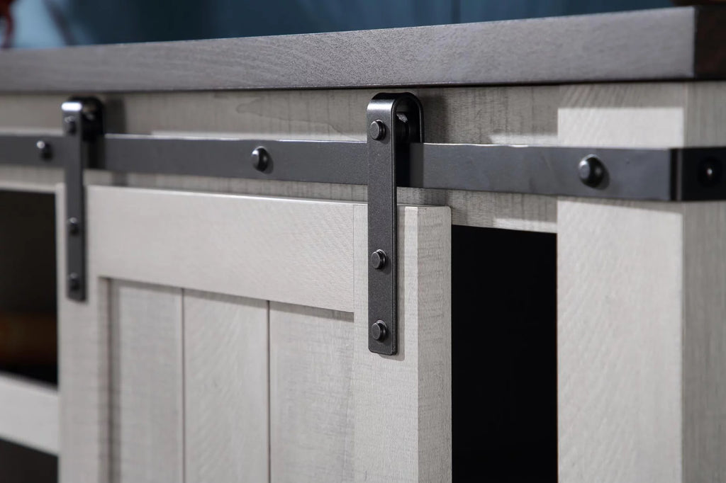 Farmhouse Barn Door TV Stand I898