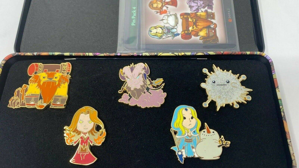 Dota 2 Hero Pin 5-Pin Set and Cards Z455