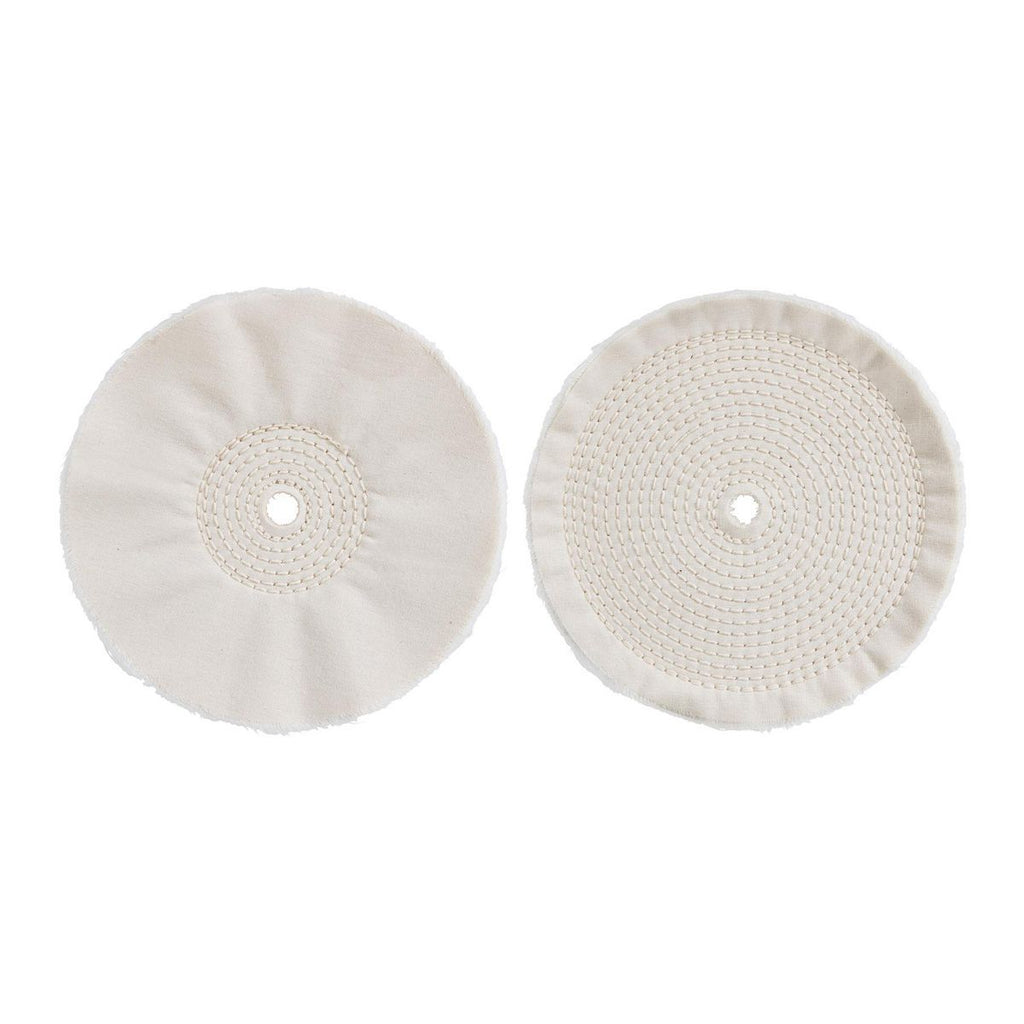 8 in. Cotton Buffing Wheels, 2-Piece V91181