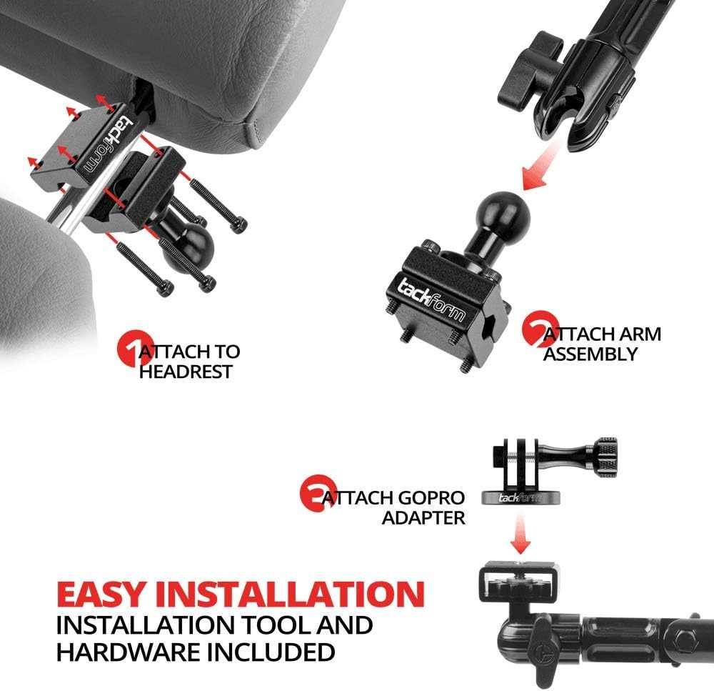 Headrest Mount for Action Cameras G459