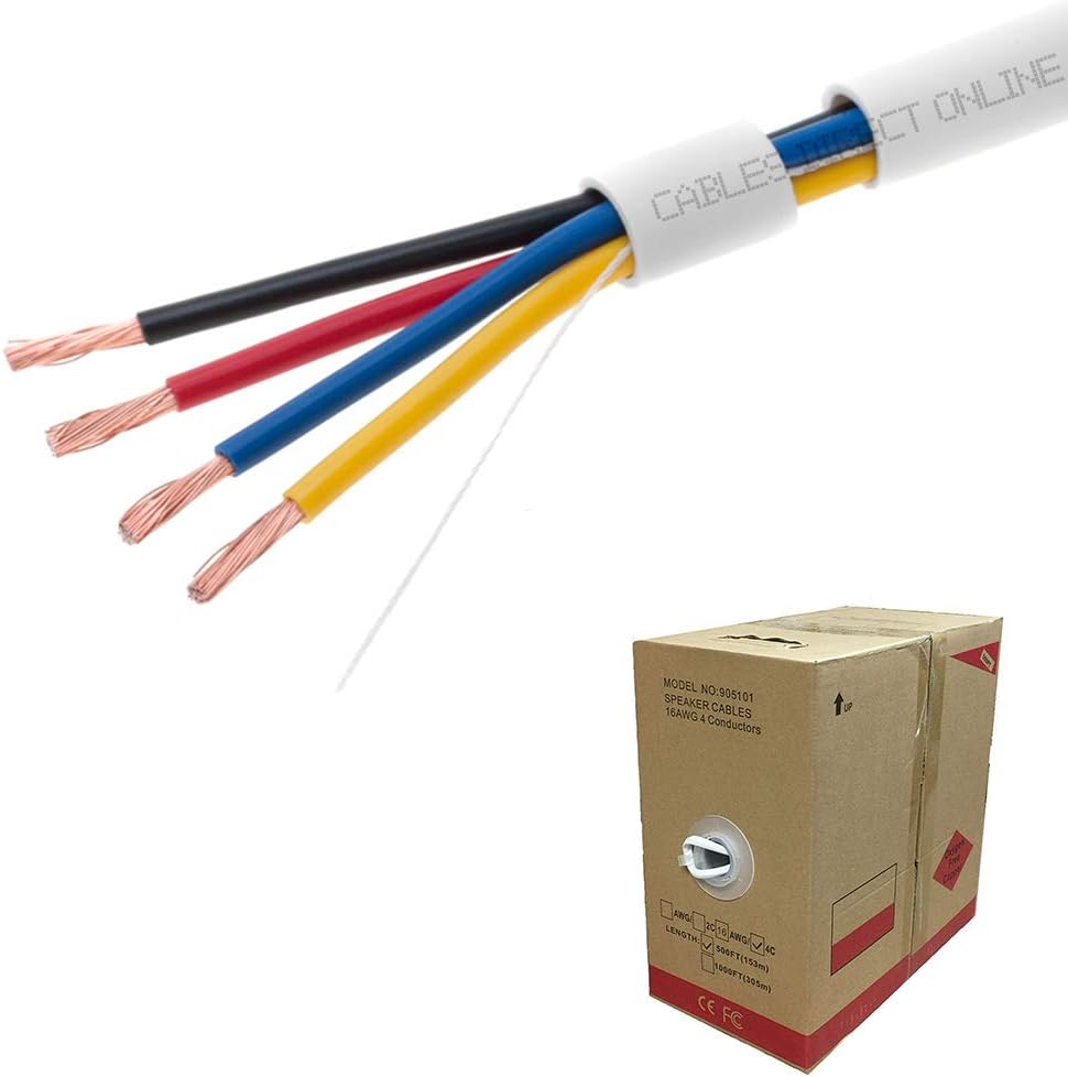 250FT 18/2 Oxygen Free Pure Copper Speaker Wire A6346