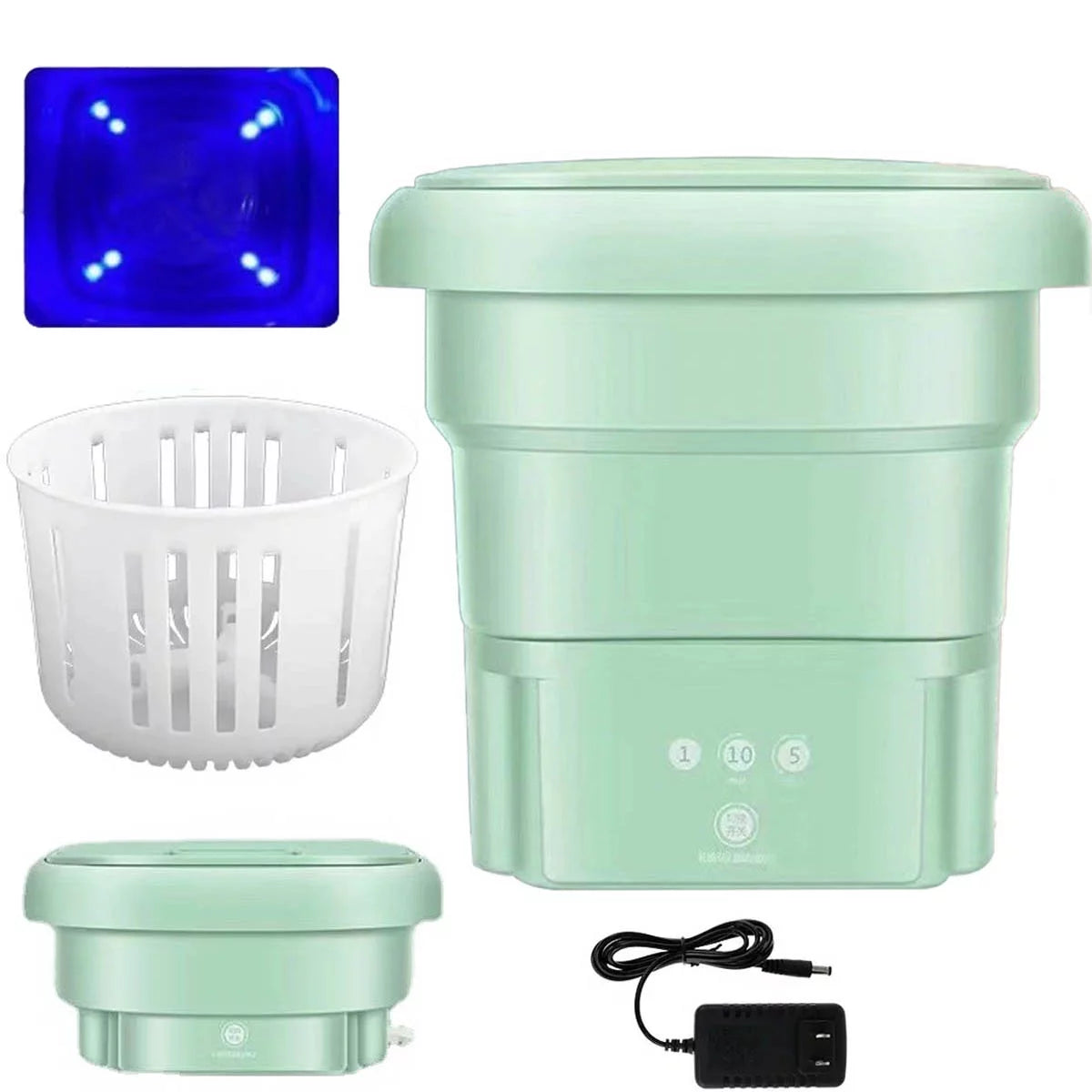 Foldable Mini Washing Machine 3 Speeds Timed Z815754