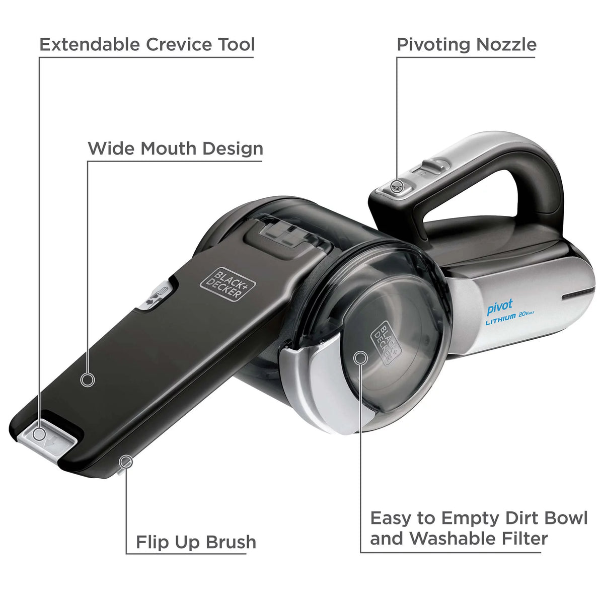 20V MAX Lithium Pivot Vac T32641