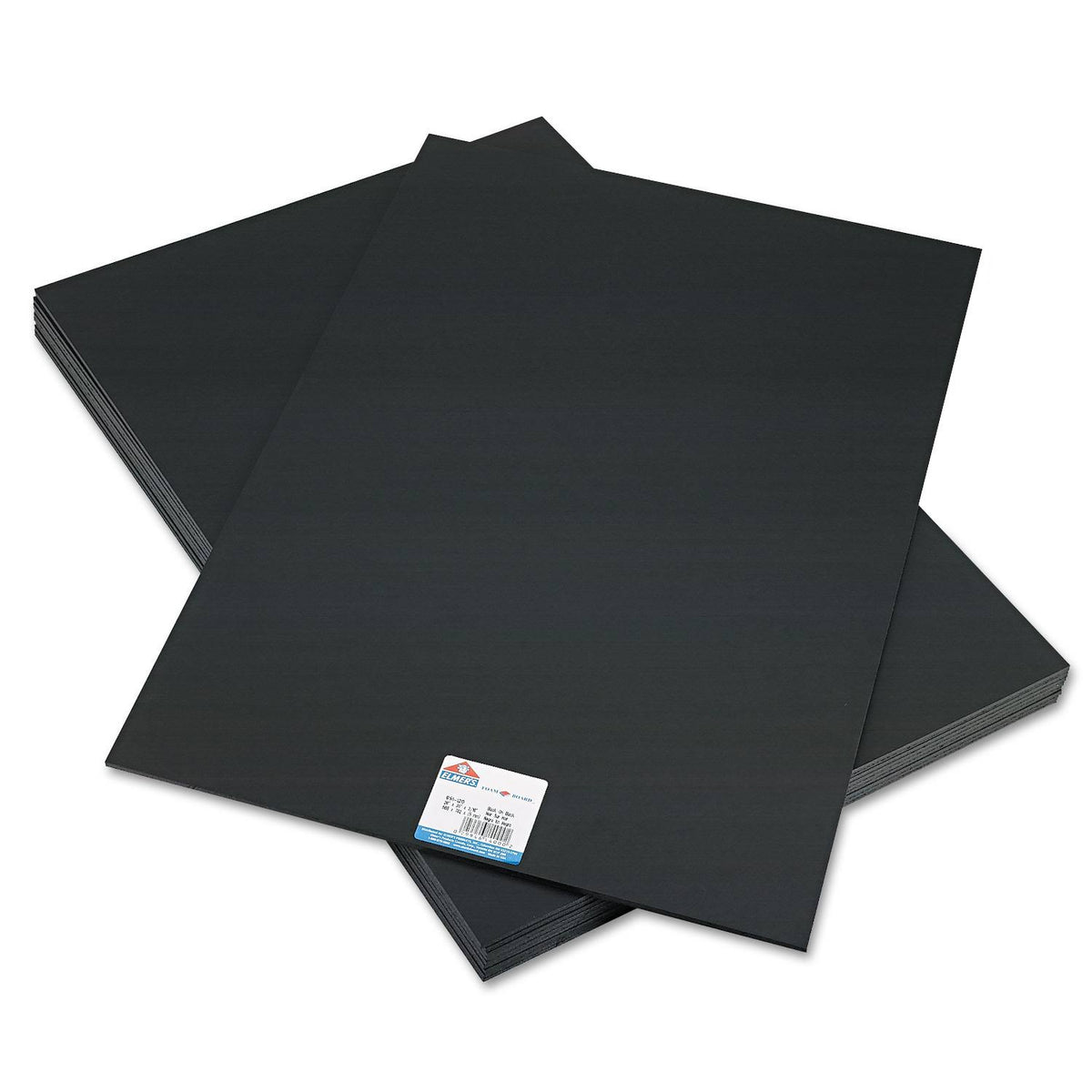 Polystyrene Foam Board, 20 x 30, Black, 10/Carton E4639