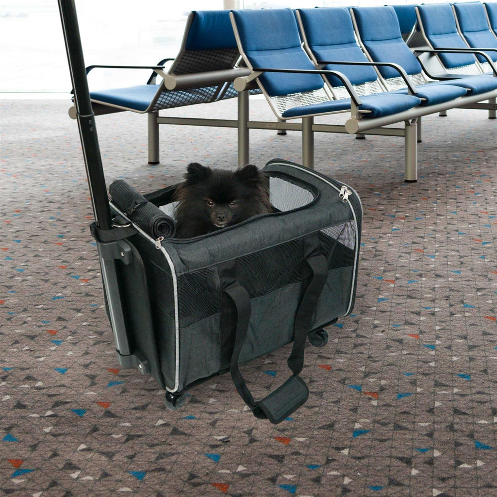 Rolling Pet Carrier with Wheels O154