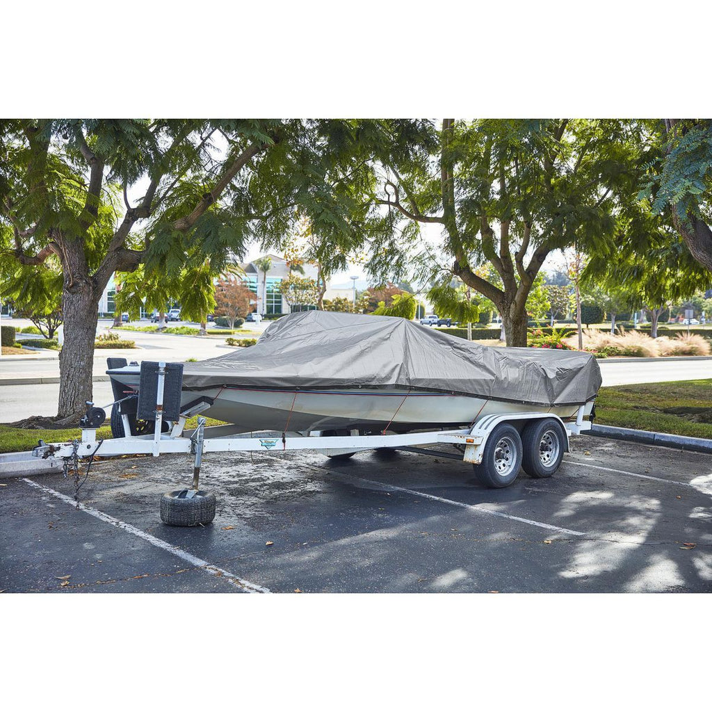 12 ft. x 20 ft. Silver and Black Weather-Resistant Tarp S9061